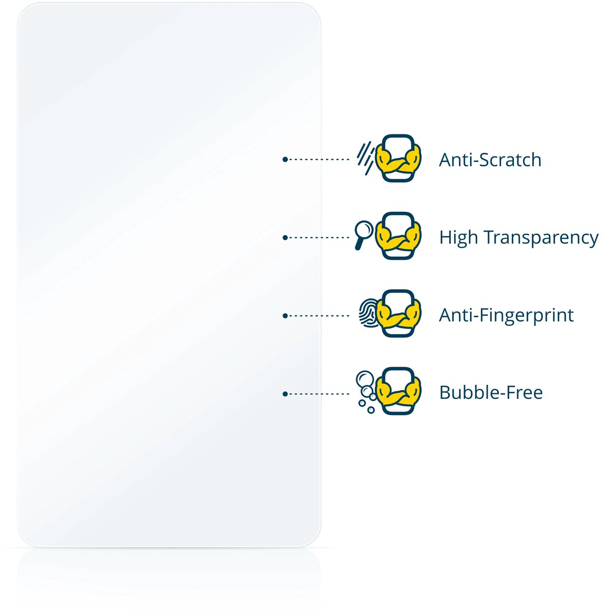BROTECT - Screenprotector voor Anbernic WIN600 - Folie Beschermfolie transparant 2 Stuks