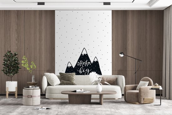 Behang babykamer - Fotobehang Quote - Kind - Dromen - Jongens - Meisjes - Baby - Kindje - Breedte 170 cm x hoogte 260 cm - Kinderbehang