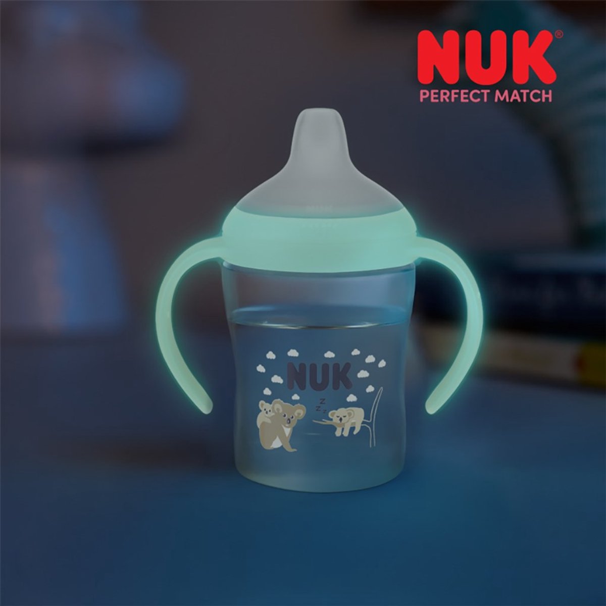 NUK Perfect Match oefenfles 150 ml glow-in-the-dark - Drinkbeker