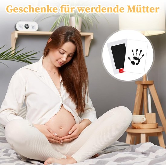 Set van 4 Afdrukken voor Handen en Voeten Baby Cadeau van Merkloos — afbeelding 3