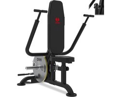 Triceps Machine - Dips Machine Biceps - Kracht Training - Verstelbare Rugleuning - 121 cm Hoog - Zwart