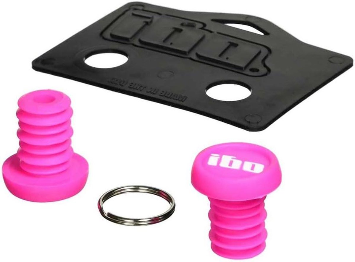 BMX Eindkappen - Stuureindkappen Handvatdoppen - Fiets Beschermen - Rubberen Grip - Standaard Maat - Roze