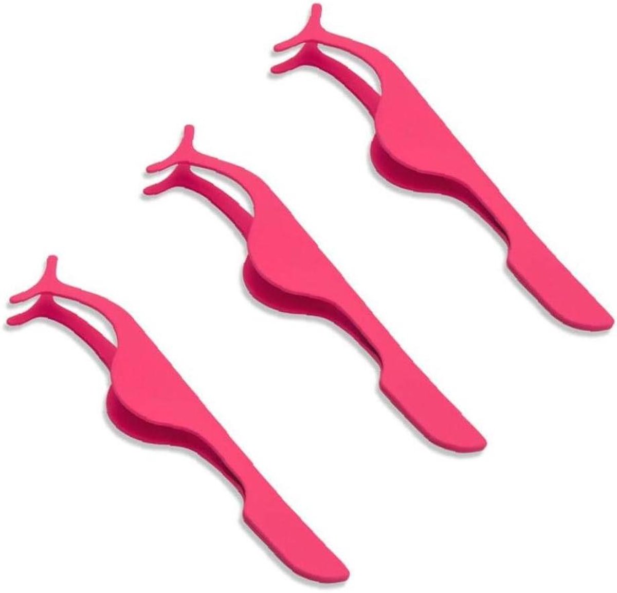 Wimper Applicator Tool - Wimper Tang - Valse Wimpers Aanbrengen - Ergonomisch Multifunctioneel - 3 Stuks - Roze