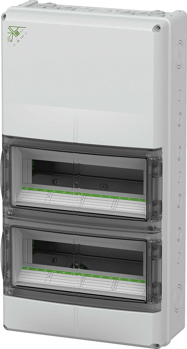 Verdeelkast Opbouw - Stoppenkast Kleine - Elektrische Installatie - Duurzaam en Robuust - 28 Verdelingen - Grijs