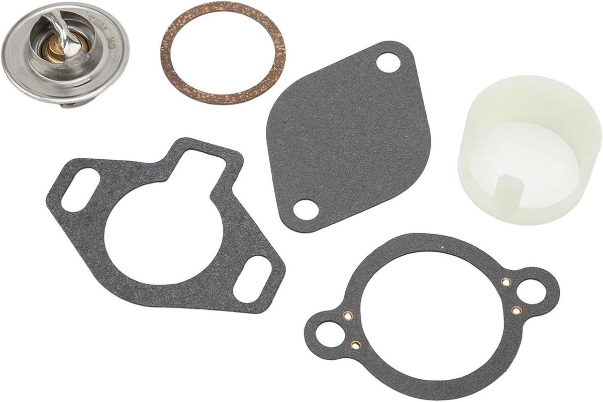 Thermostaatset Motor - Vervangingskit - Motorkoeling Optimaliseren - Hoge Temperatuur Regeling - 4.3L tot 8.2L - Metaal