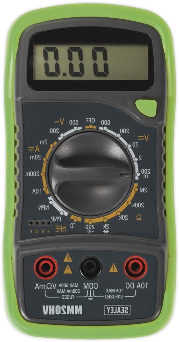 Digitale Multimeter - Meetinstrument - Elektrische Metingen - 8 Functies - 15.7 cm - Rood