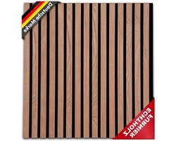 Akoestische Panelen - Wandpanelen Geluid Absorberend - Ruimte Akoestiek Verbeteren - Houtfineer en Vilt - 60 x 60 cm