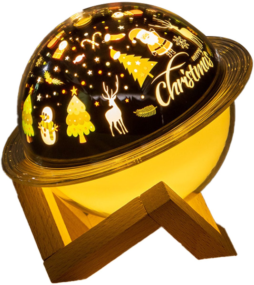 Planet Light luchtbevochtiger maan, LED maanlicht Luchtbevochtiger 2-in-1, USB-opladen, met standaard, licht, nevelbevochtiging, woondecoratie, kerst, oceaan, ruimtethema