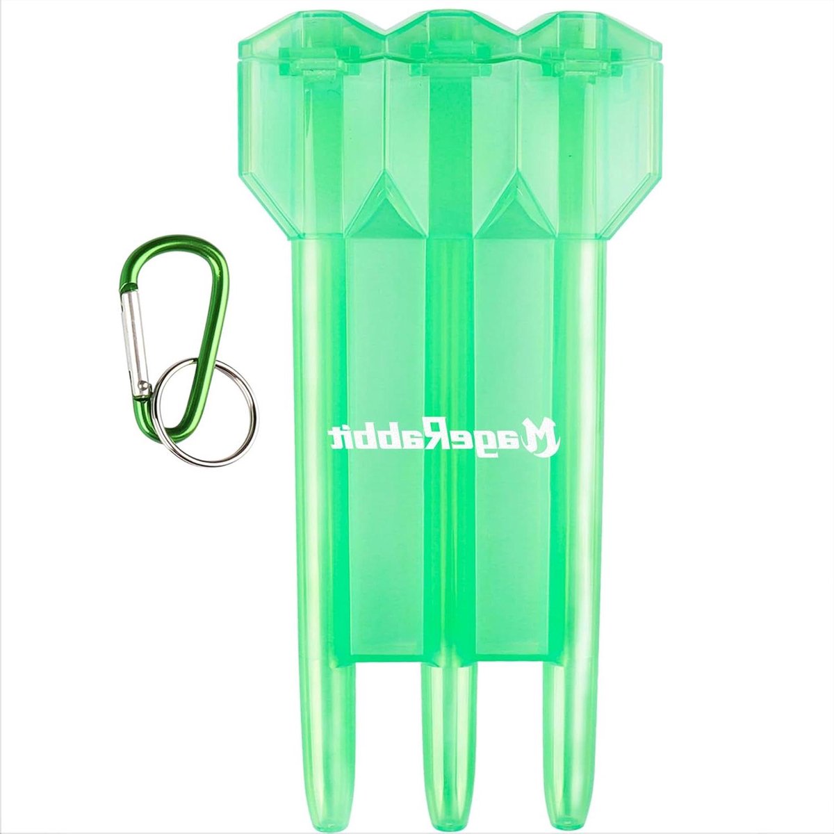 Dartkoffer - Dart opberger - Darts Organiseren - Transparant Design - 25 x 10 x 20 cm - Groen
