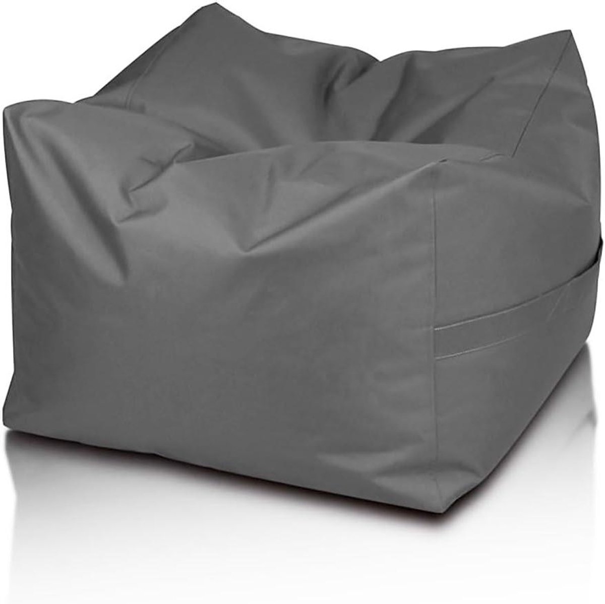 Ottomaanse zitzak - Zitpoef buiten - Terras Ontspanning - Waterdicht polyester - 60 x 60 x 45 cm - Grijs