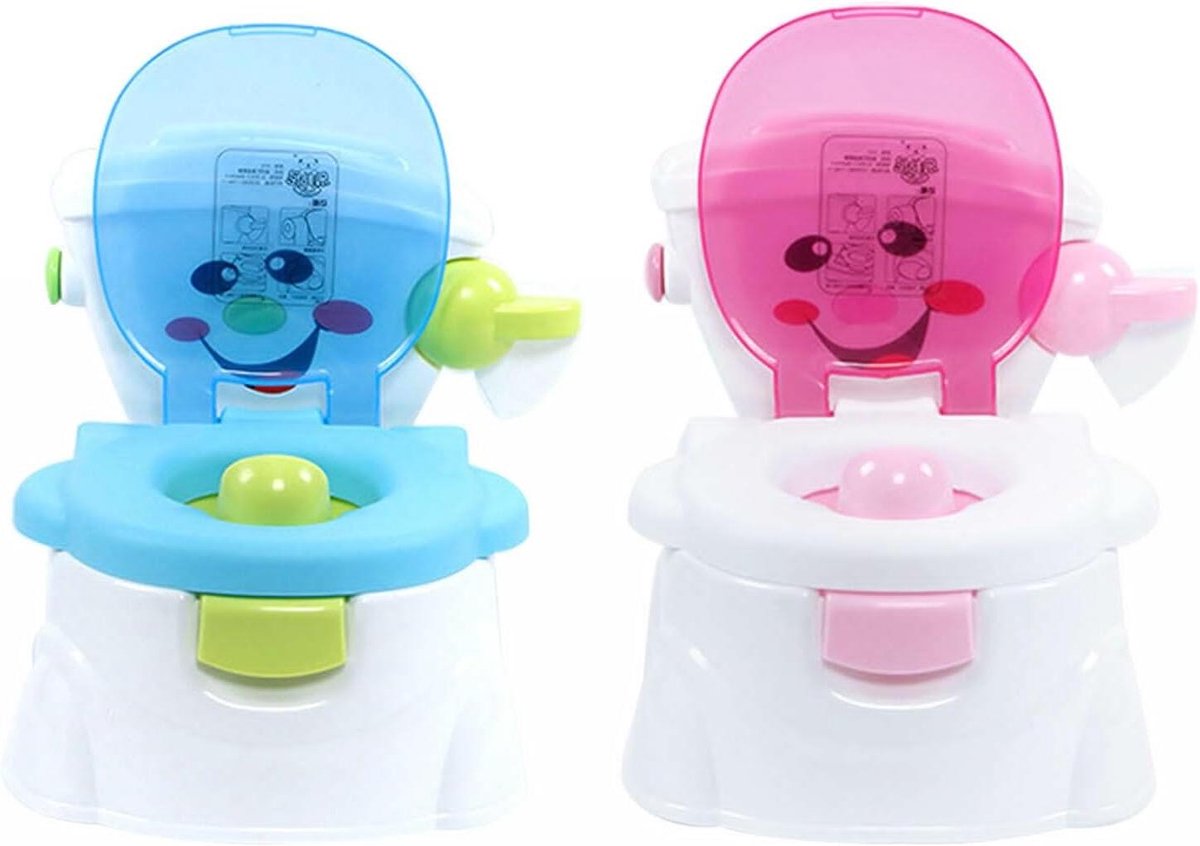 Kinder Toilet Trainer - Potje Zadel - Kinderen Leren Zindelijk - Afneembaar Kussen - 42 x 30 cm - Rood