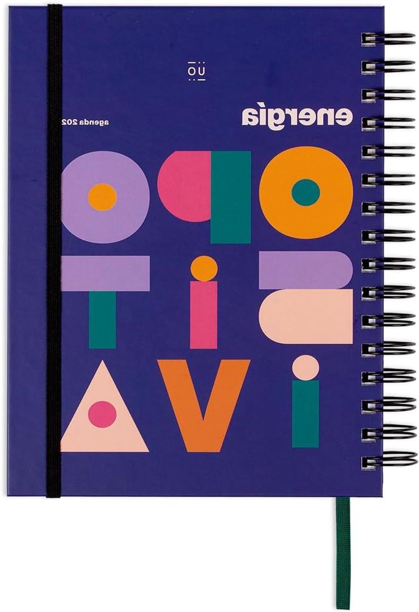 Jaarplanner 2024 - Agenda Planner - Dagelijkse Planning - Oppositionele Energie - 16.8 x 22 x 3 cm - Meerkleurig