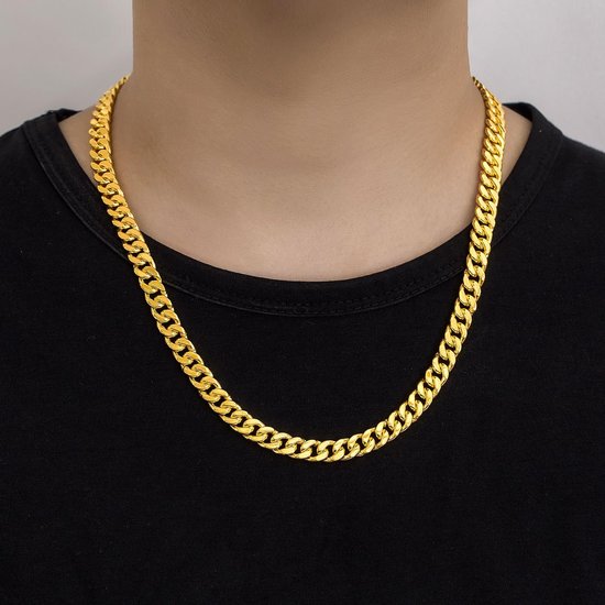 Cubaanse halsketting, breed, 8-10-12 mm, massief 925 zilver, Cubaanse ketting, gladde schakelketting en kaneel, 40,6 tot 76 cm, klassiek sieradencadeau, rock, punk, hiphop, Miami voor heren — afbeelding 2