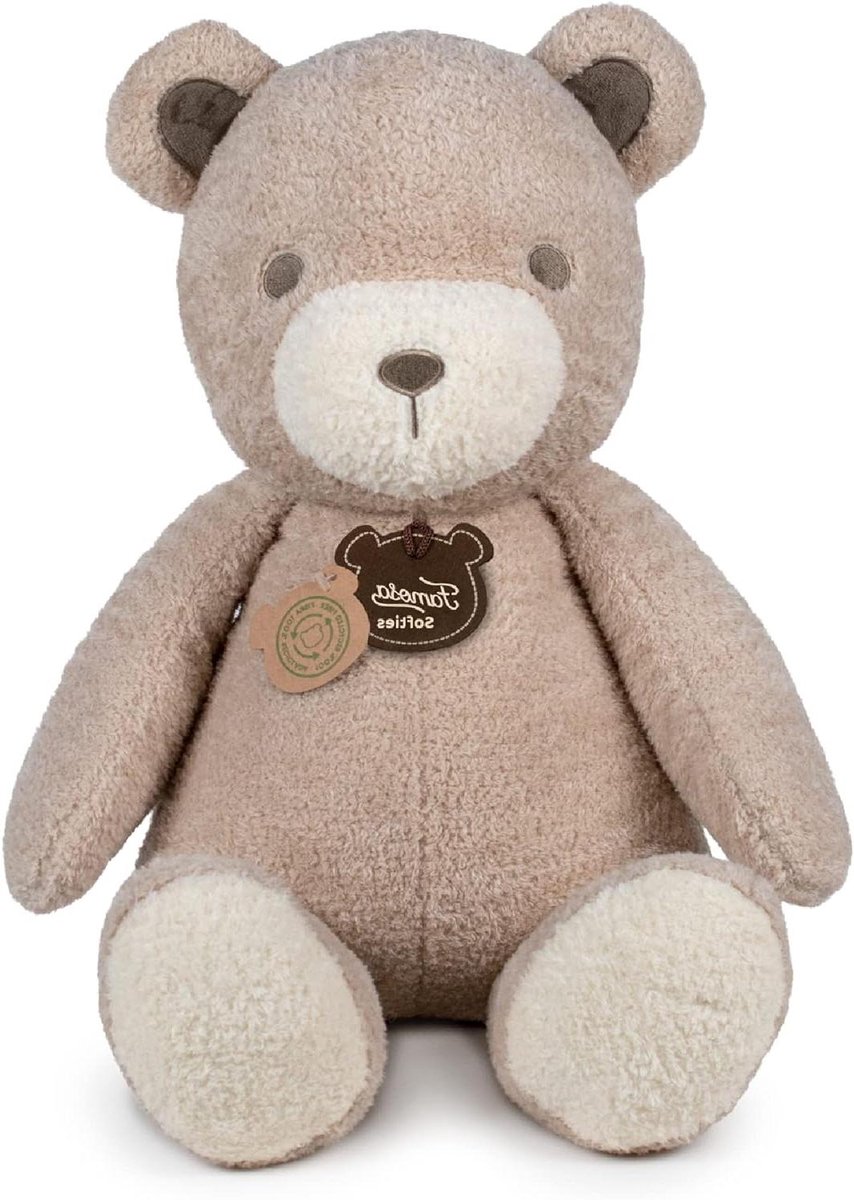 Pluche dier - Teddybeer knuffel - Cadeau geven - Gemaakt van gerecyclede vezels - 54 cm - Meerkleurig