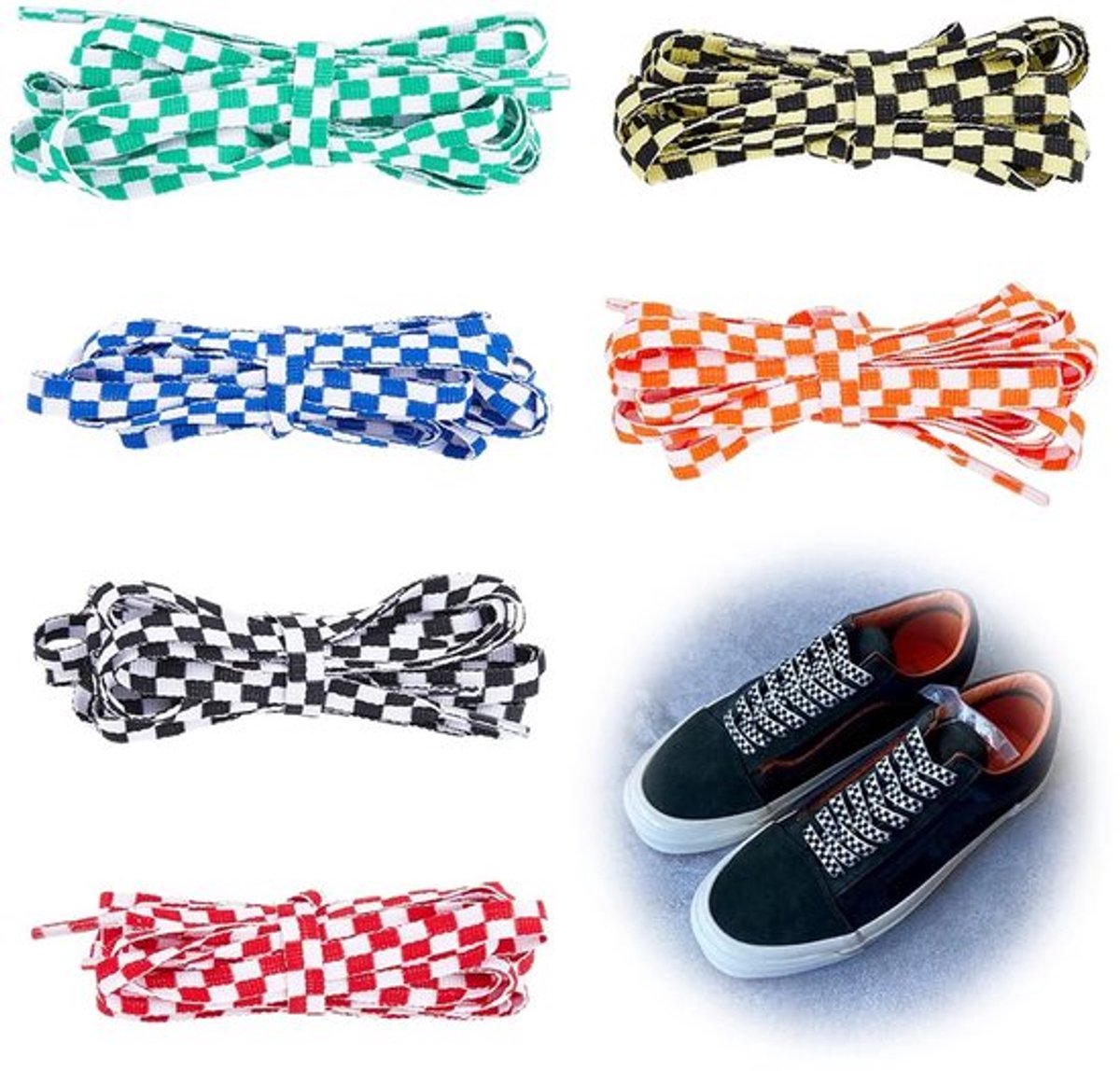 SPHProducts - Schoenveters - Tweekleurige veters - Casual vervanging