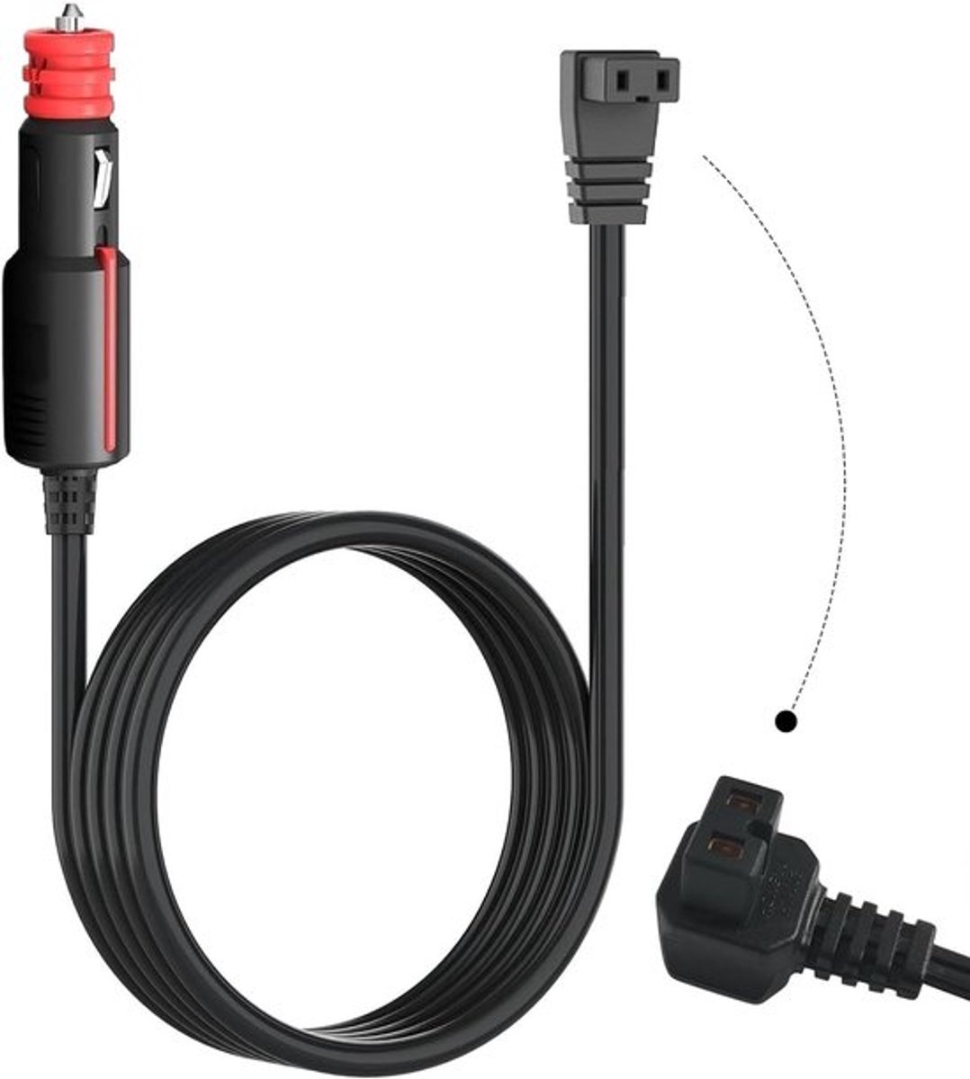 12V Auto Koelbox Verlengkabel - 3.5m Voedingskabel - 12V-24V Kabel voor Koeler - 120W Vervangingskabel voor Dometic