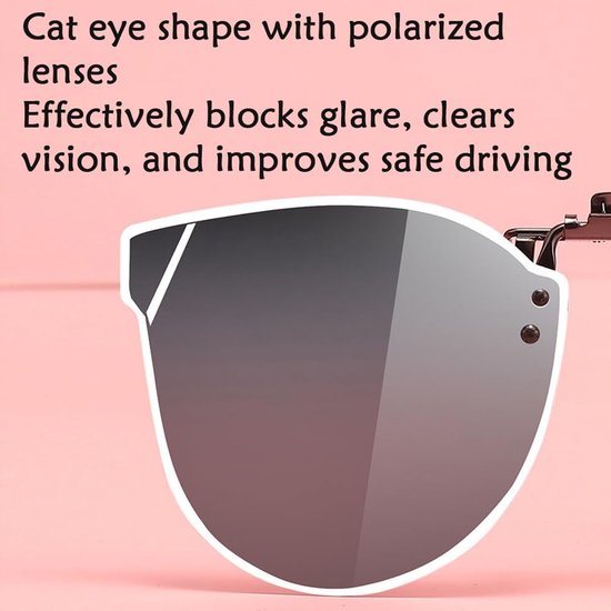 gepolariseerde clip-on zonnebril, UV400 zonnebril, gepolariseerde clip-on nachtrijbril — afbeelding 2