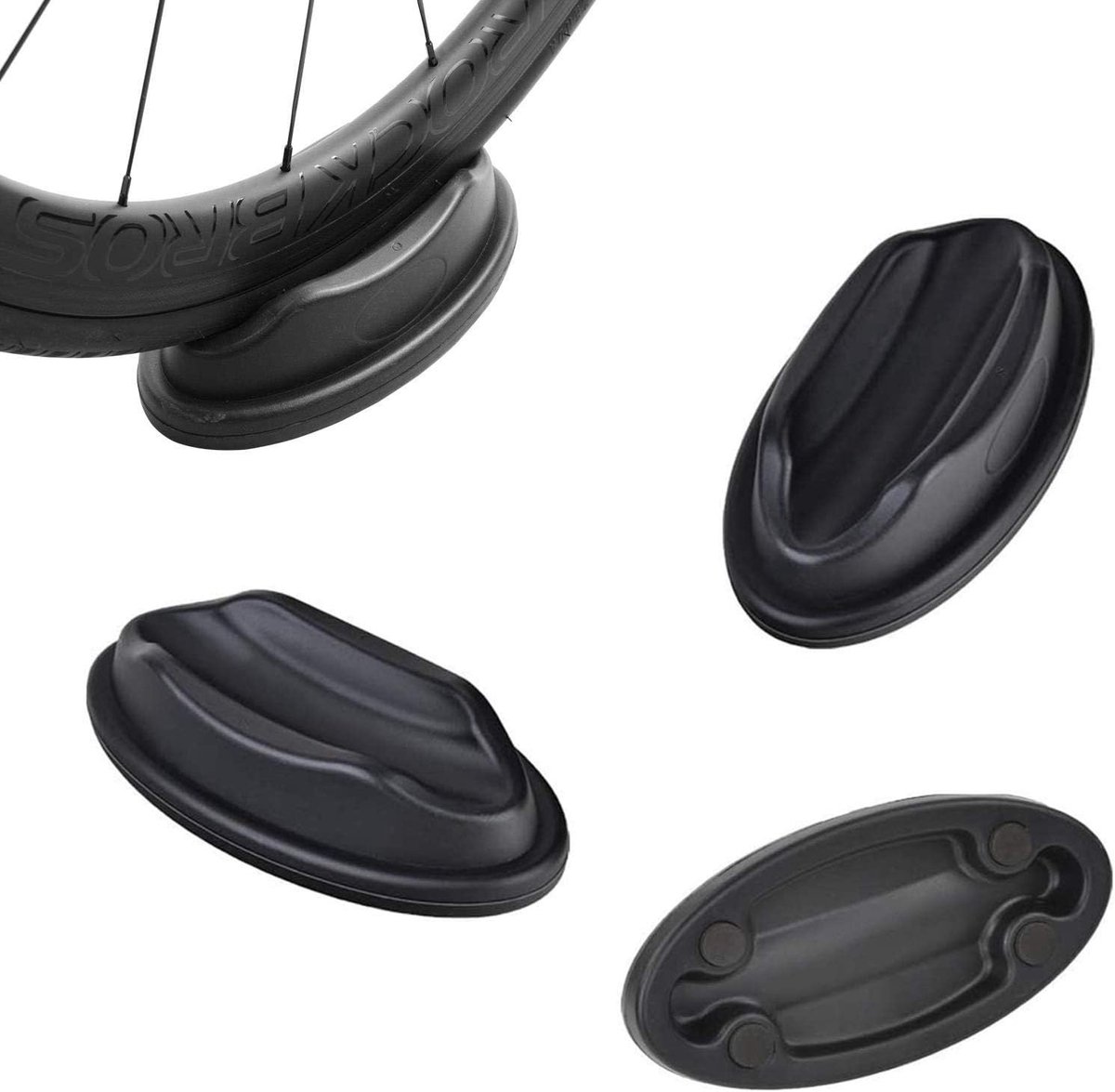 Fiets voorwielsteun - Rolsteun blok - Binnen fietsen - Houdt stuur recht - 22.8 x 11.8 x 5.7 cm - Zwart