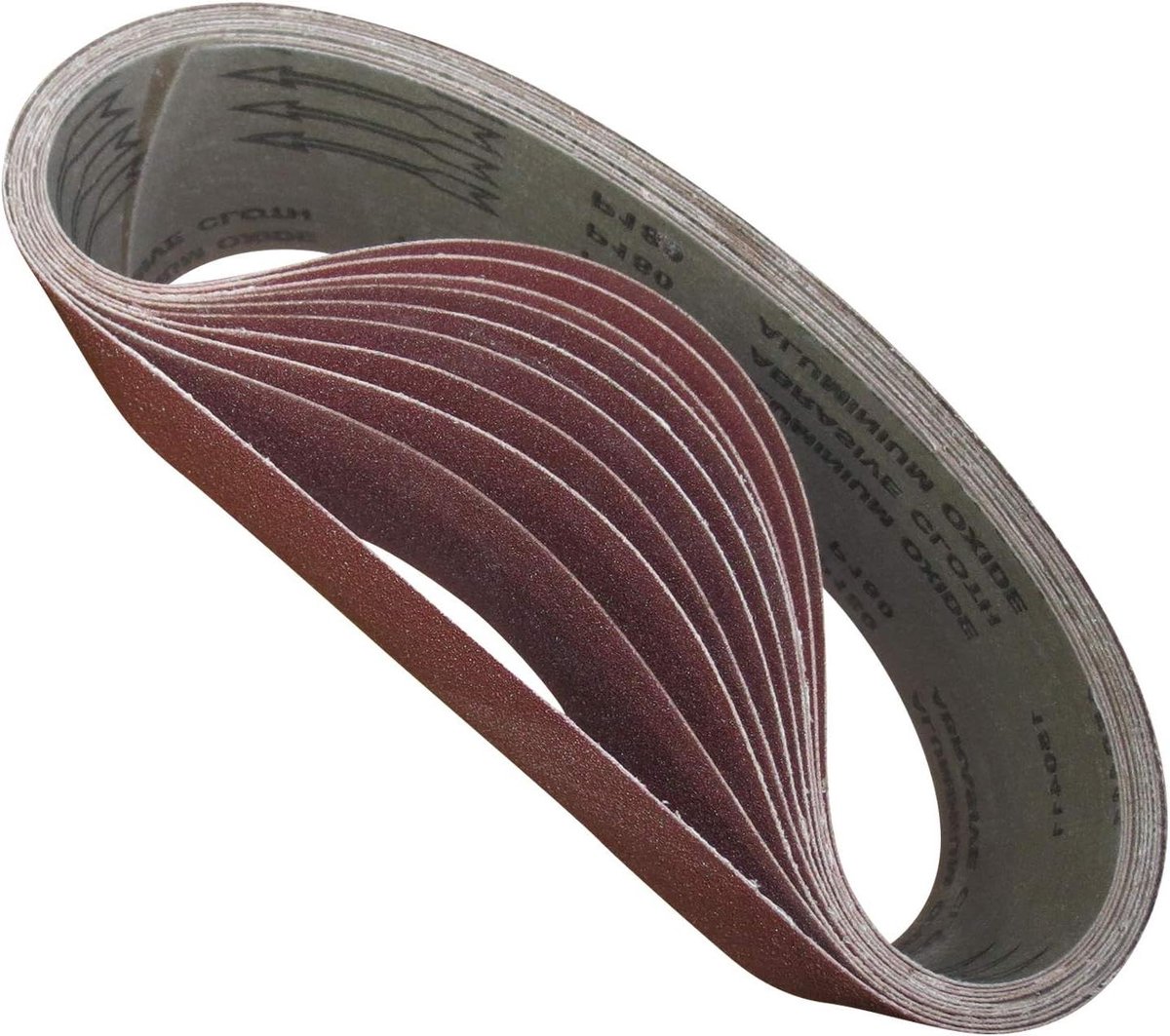 Schuurriemen Set - Schuurbanden Bandschuurmachine - Glad Maken Oppervlakken - Hoge Kwaliteit - 75 x 510 mm - Bruin