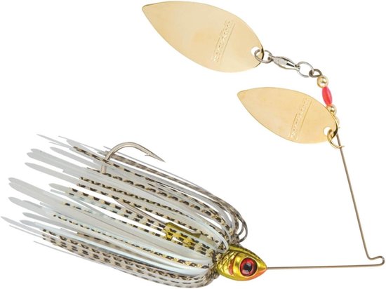 Spinnerbait Vissen Lokken - Vibra-Flx Lokker - Vis Vangen - Sterk Vibra-Flx Frame - 3/8 Ounce - Gouden Shiner — afbeelding 2