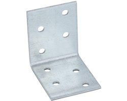 Voordeelverpakking hoekverbinder 50 x 50 x 40 x 2 mm, verzinkt, 25 stuks, HVG2420