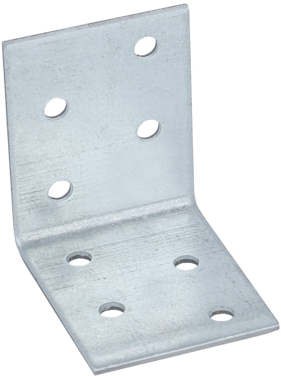 Voordeelverpakking hoekverbinder 50 x 50 x 40 x 2 mm, verzinkt, 25 stuks, HVG2420