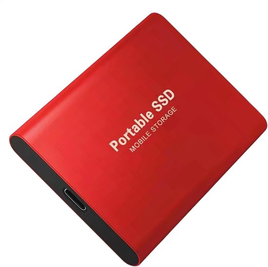 Externe Opslagschijf - Draagbare Harde Schijf - Gegevens Uitbreiden - Lichtgewicht Slank Ontwerp - 7.5 cm - Rood — afbeelding 4