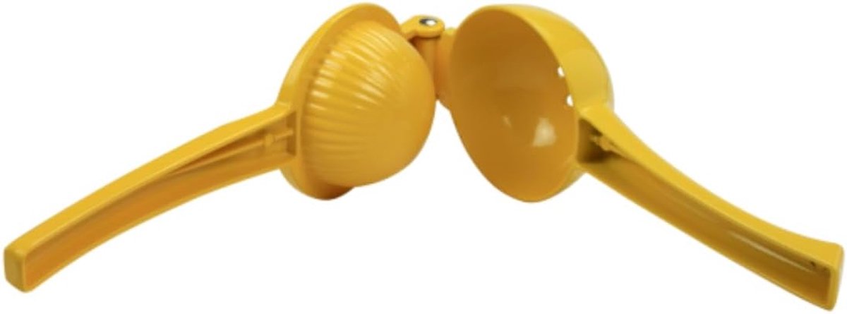 Citroenpers Aluminium - Citruspers Handpers - Cocktails Maken - Ergonomische Hendel - 78 cm - Geel