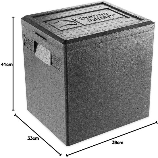 Thermobox GN 1/2 - Transportbox Isolatiedoos - Voedsel Transport - Hoge Isolerende Effect - 39 x 33 x 41 cm — afbeelding 4