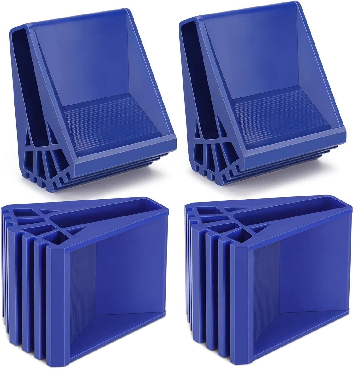 Ladderpoten - Rubberen voeten - Veilig werken - Antislip grip - 4 stuks - Blauw