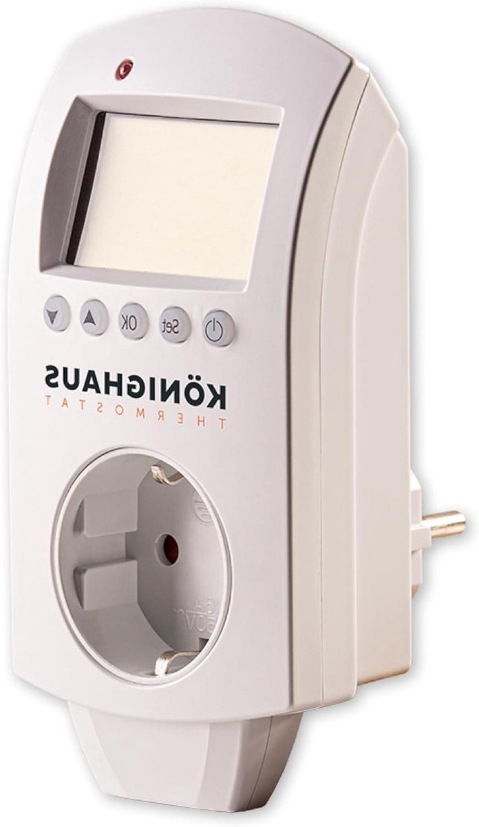 Programmeerbare Thermostaat - Slimme Regelaar - Energie Besparen - Zeven Dagen Programmering - 230 Volt - Wit