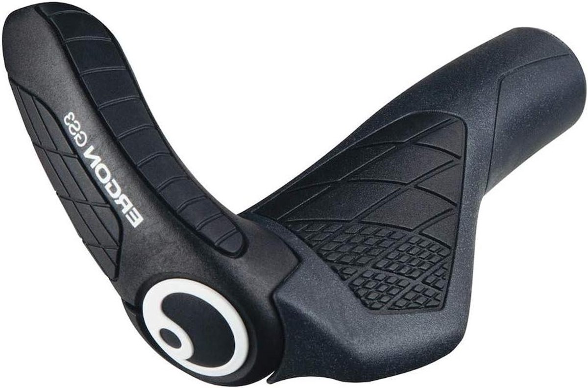Fietsstuur Handvatten - Ergonomische Grepen - Comfortabel Fietsen - GF Composite Horn - Maat L - Zwart