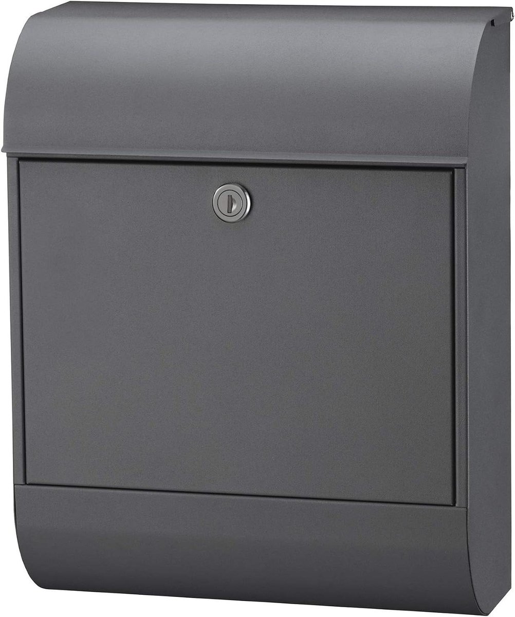Brievenbus Klassiek - Postbus Buiten - Post Ontvangen - Gegalvaniseerd Staal - 450x352x160mm - Basaltgrijs