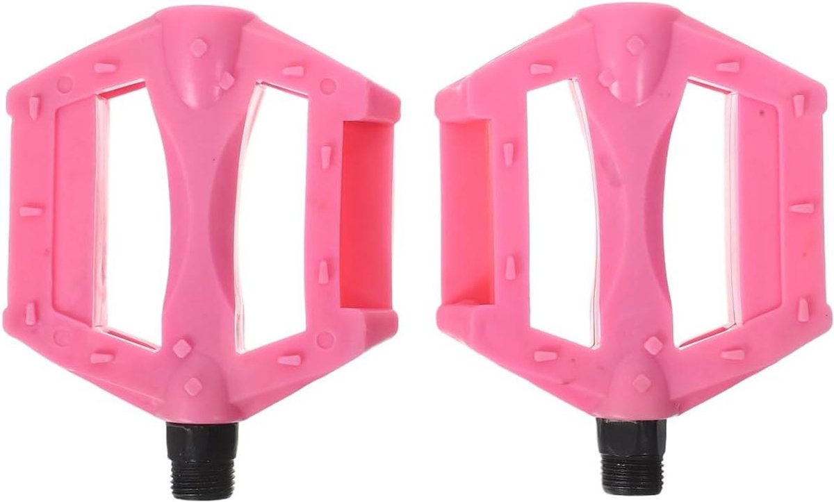Fietspedalen Paar - Fietsaccessoires - Veilig Fietsen - Antislip Groeven - 10.5 cm - Roze
