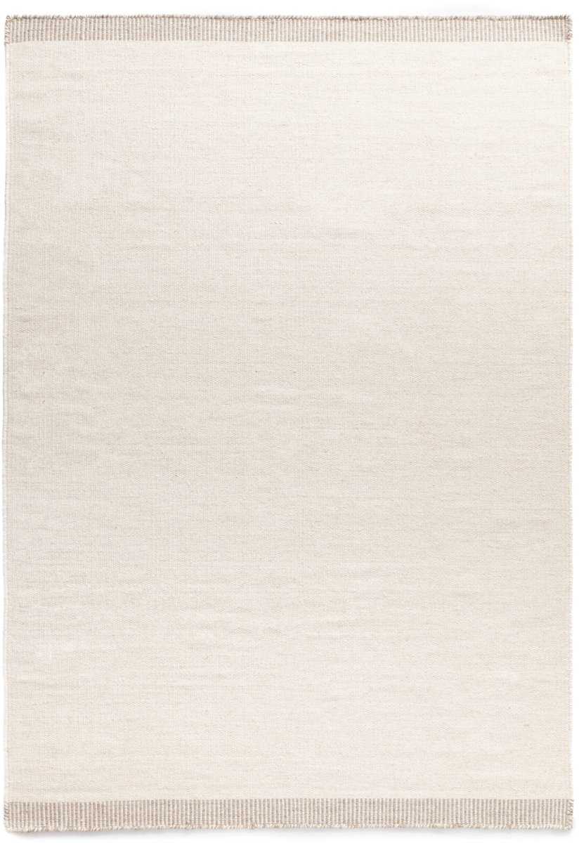 Wollen vloerkleed - Grund ivoor 120x170