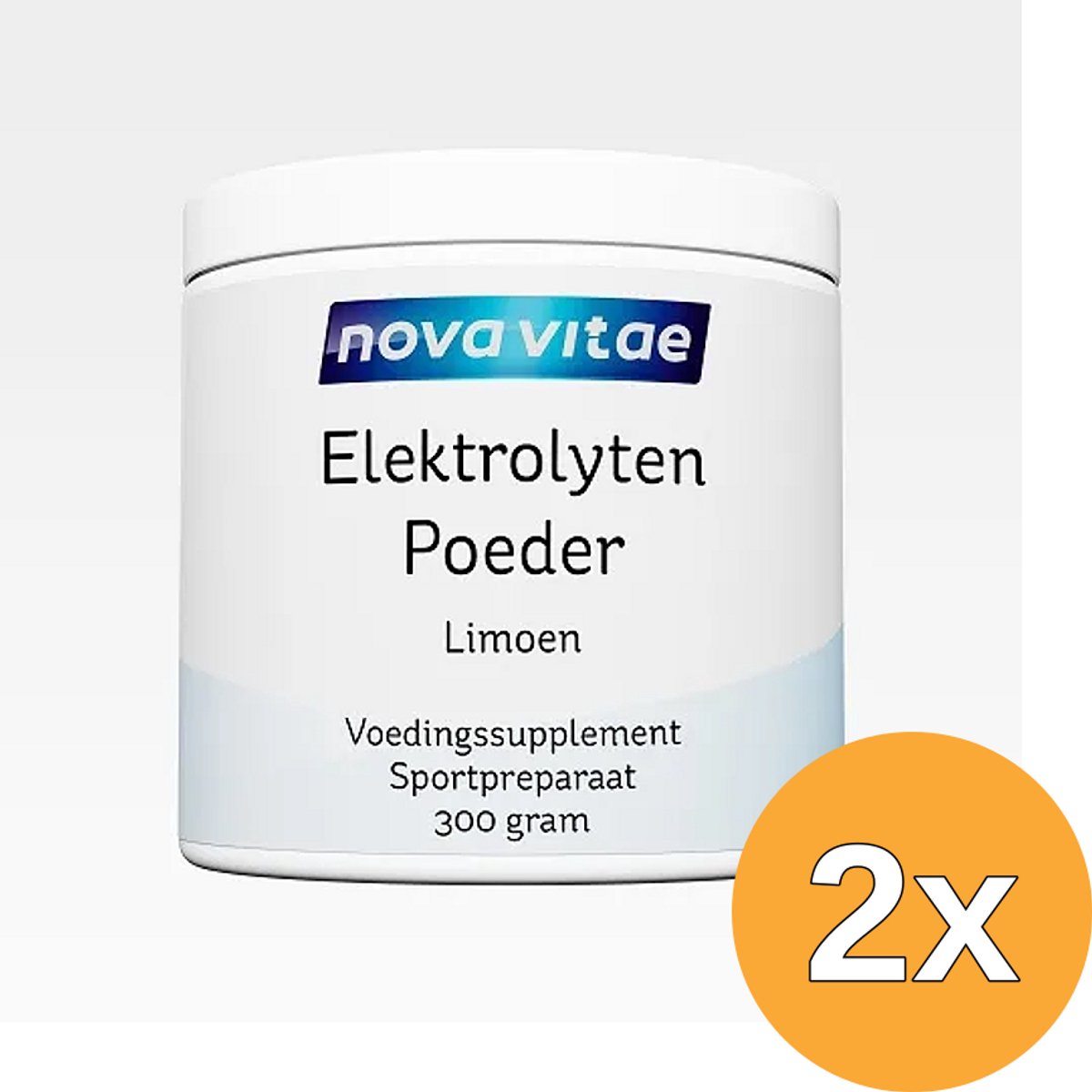 2x Nova Vitae Elektrolyten Poeder Limoen (300 gr)