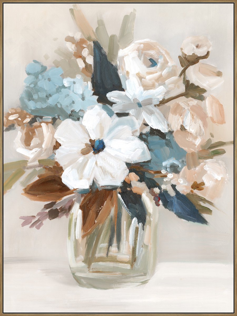 Schilderij bloemenvaas