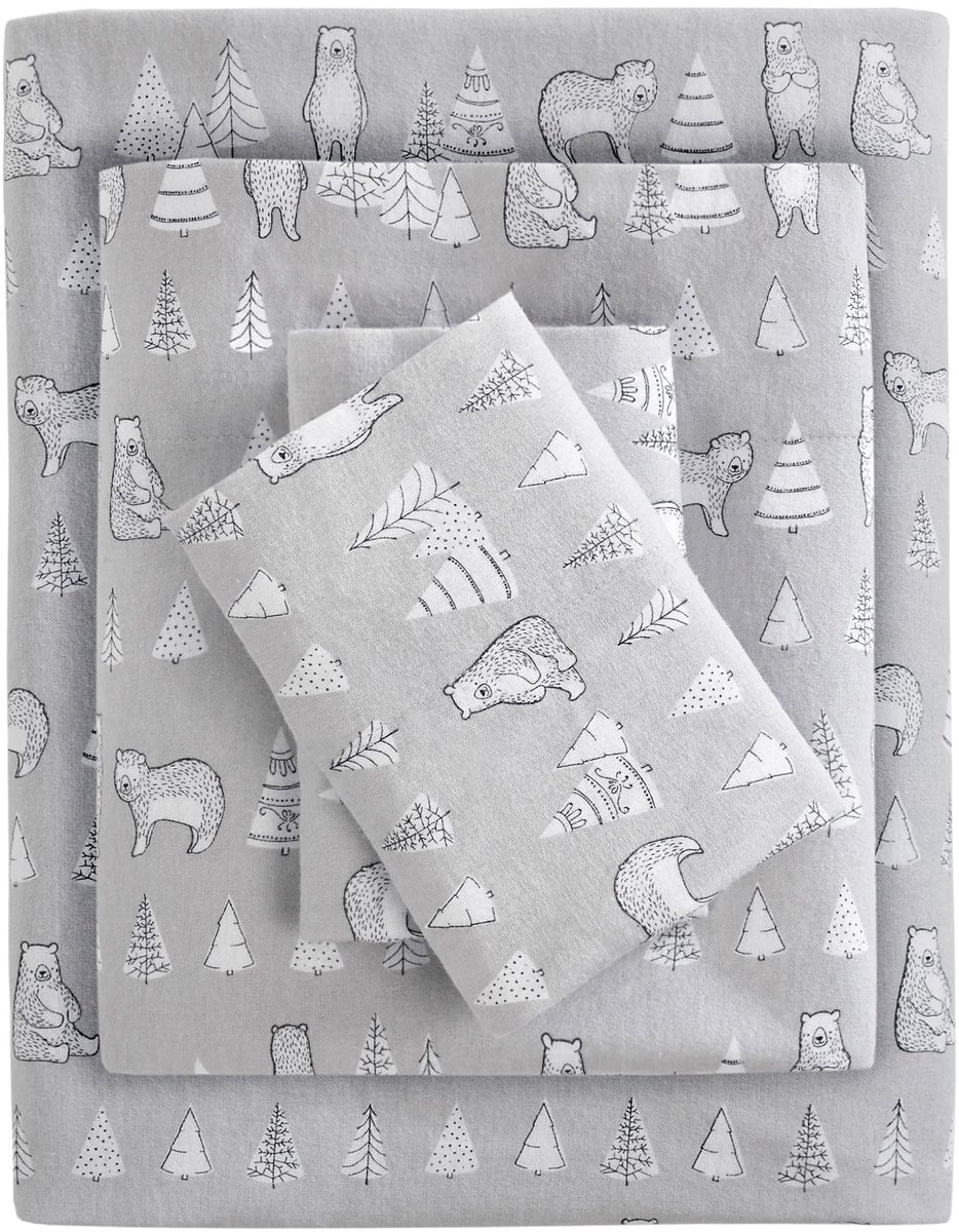 True North by Sleep Philosophy Gezellig flanel warm 100% katoenen laken - ShopVlot