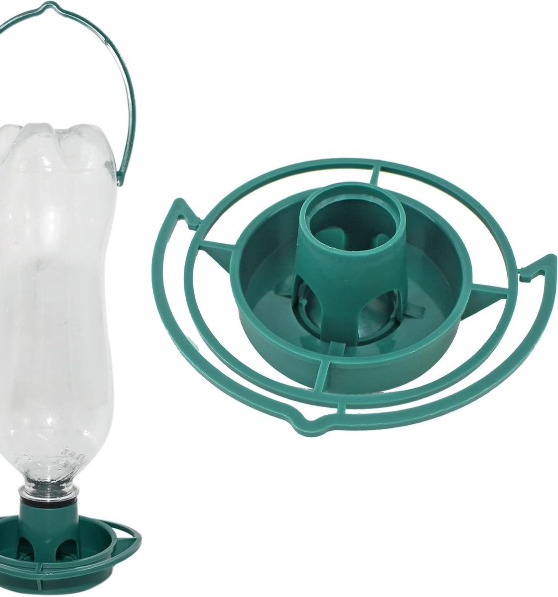 Voederhuisje Buiten - Vogelvoederbak - Vogels Voeren - Stevig PP Materiaal - 125 x 38 cm - Groen