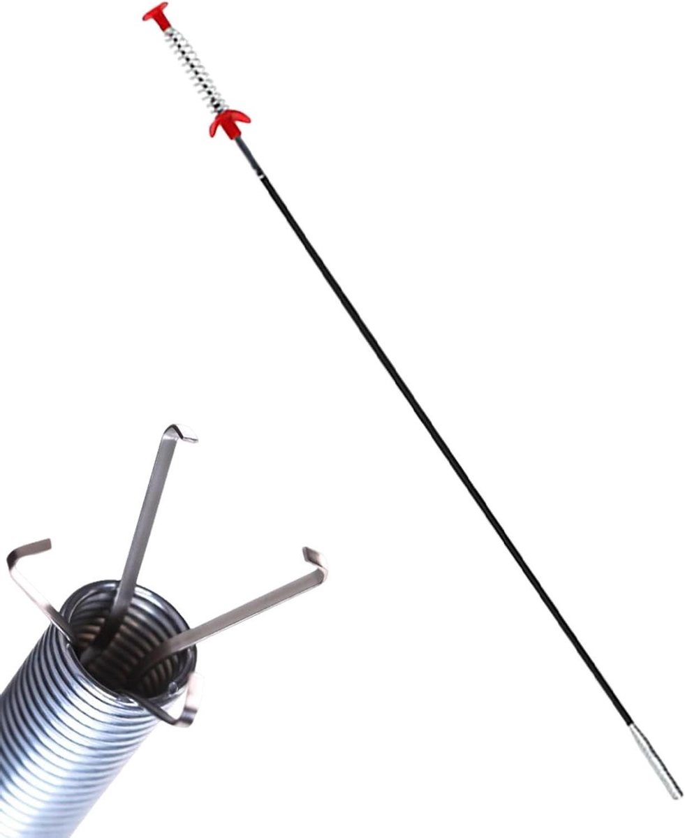 Rioolontstopper - Grijper Tool - Verstoppingen Verwijderen - Flexibele Klauw - 1.6 Meter - Zilver