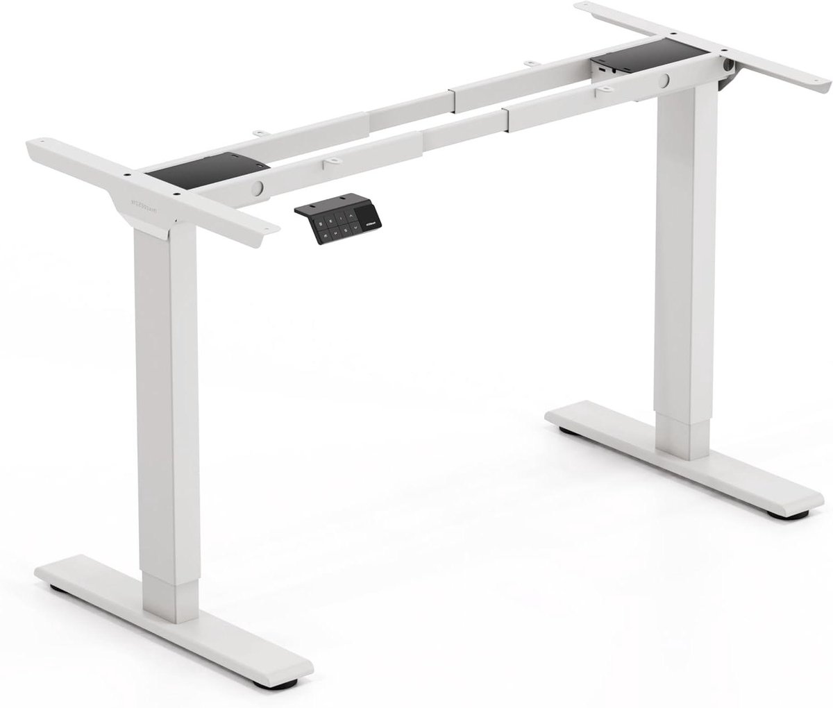 Elektrisch bureau - In hoogte verstelbaar - Ergonomisch werken - Twee motoren - 18.65 kg - Wit