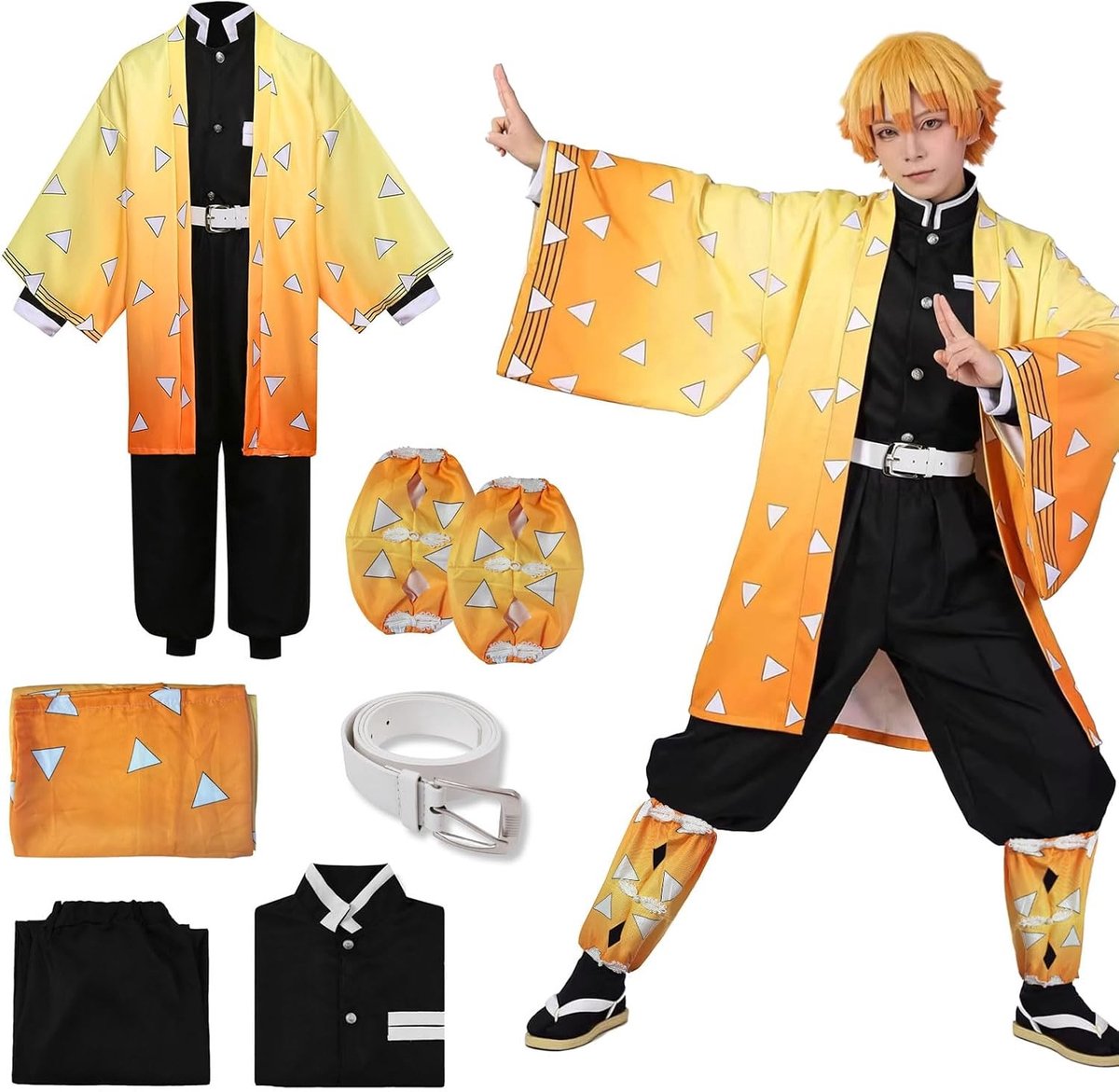 Anime Kostuum voor Giyuu, Shinobu, Mitsuri, Muichirou, Tanjiro, Nezuko en Zenitsu - Cosplay Outfit voor Carnaval, Halloween en Anime Conventies