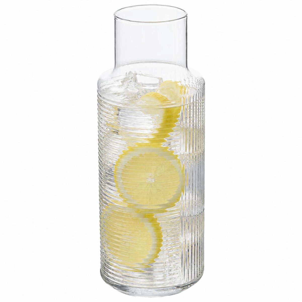 Secret de Gourmet schenkkan / water karaf - transparant glas - 1200 ml - D9 x H25 cm - Limonade/wijn/sappen