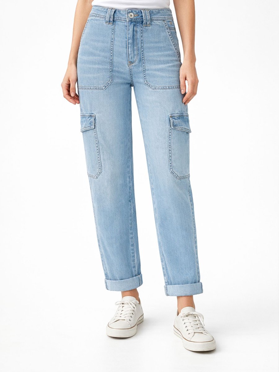 Caitlina Cargo Denim