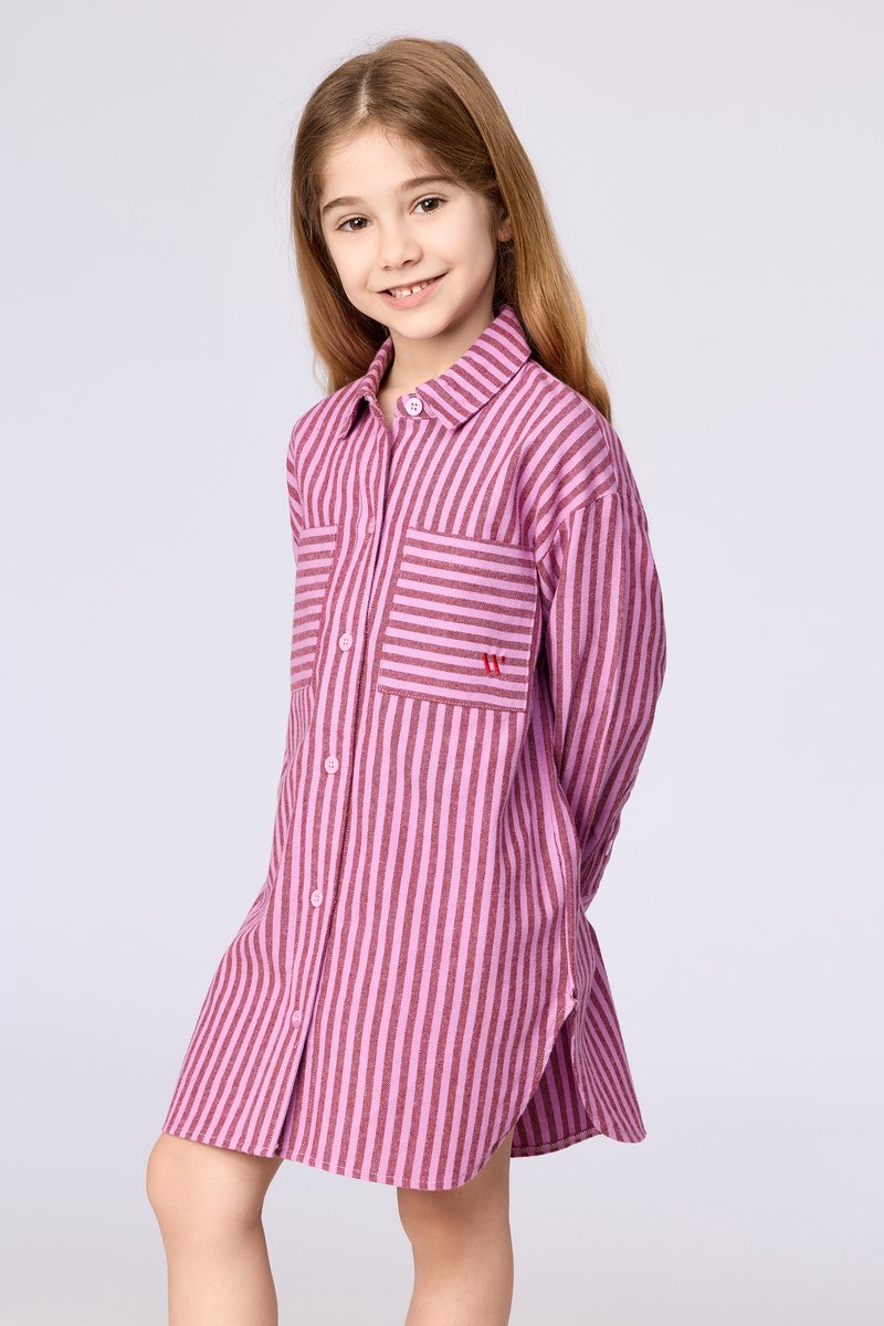 Woody Slaapkleedje roze streep - maat 176/16J