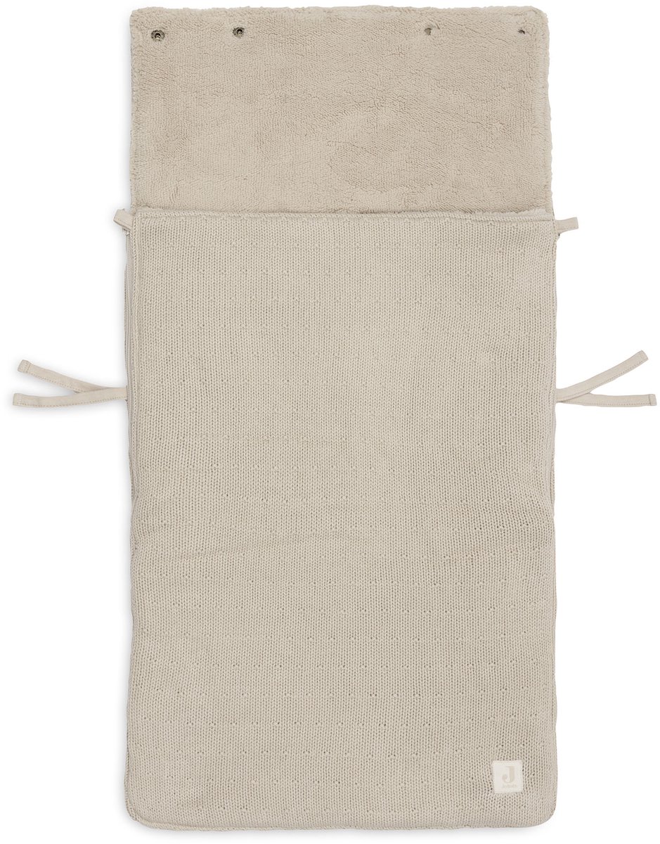 Jollein Voetenzak groep 0+ 3/5 punts gordel Sprinkle Knit Sand
