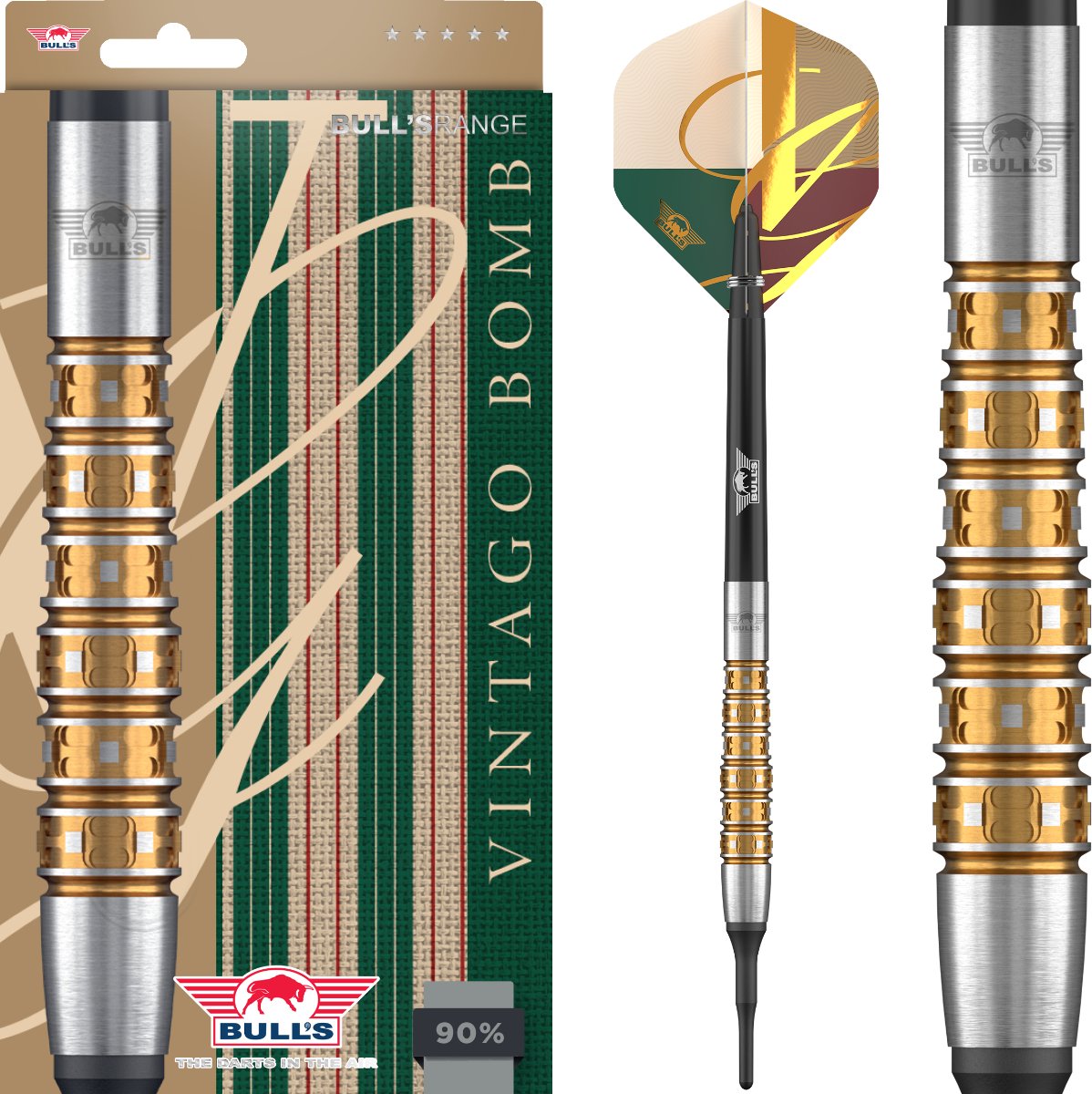 Bull's Vintago Bomb 90% - Soft Tip Darts