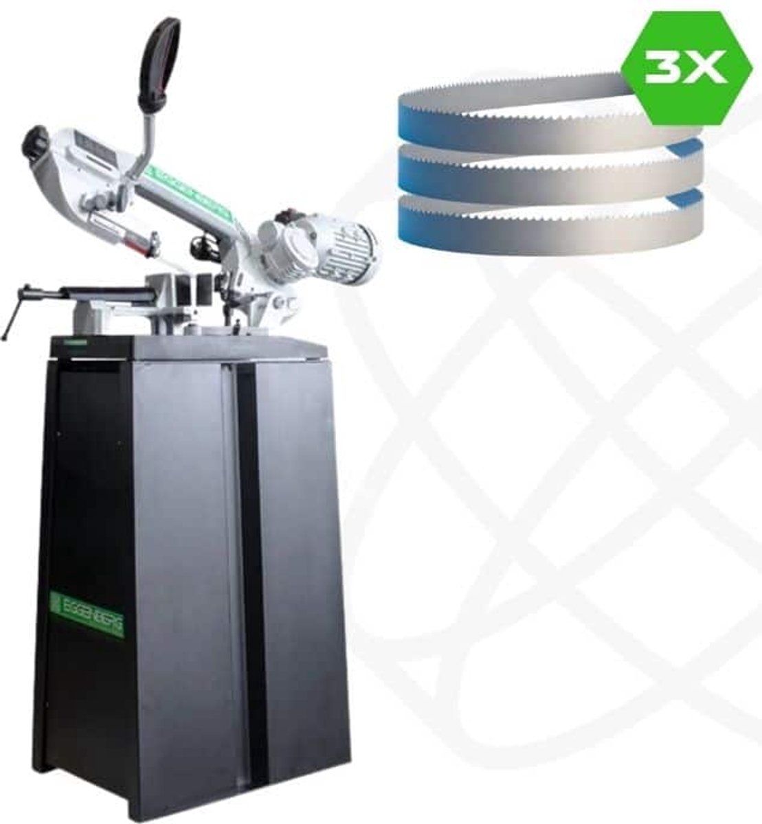 Eggenberg EBS1440 Bandzaagmachine metaal 127mm 230V + 2x GRATIS lintzaag 8/12 TPI