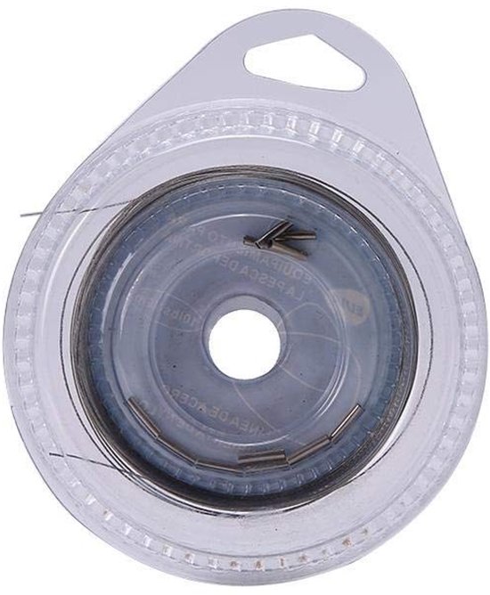 Dailygoods- Visdraad Roestvrij staal - Gevlochten Leider - Plastic Bedekking - 7 Strengen - Zeer Sterk - Ideaal voor Grote Mond Vissen - Vislijn van Dailygoods — afbeelding 4