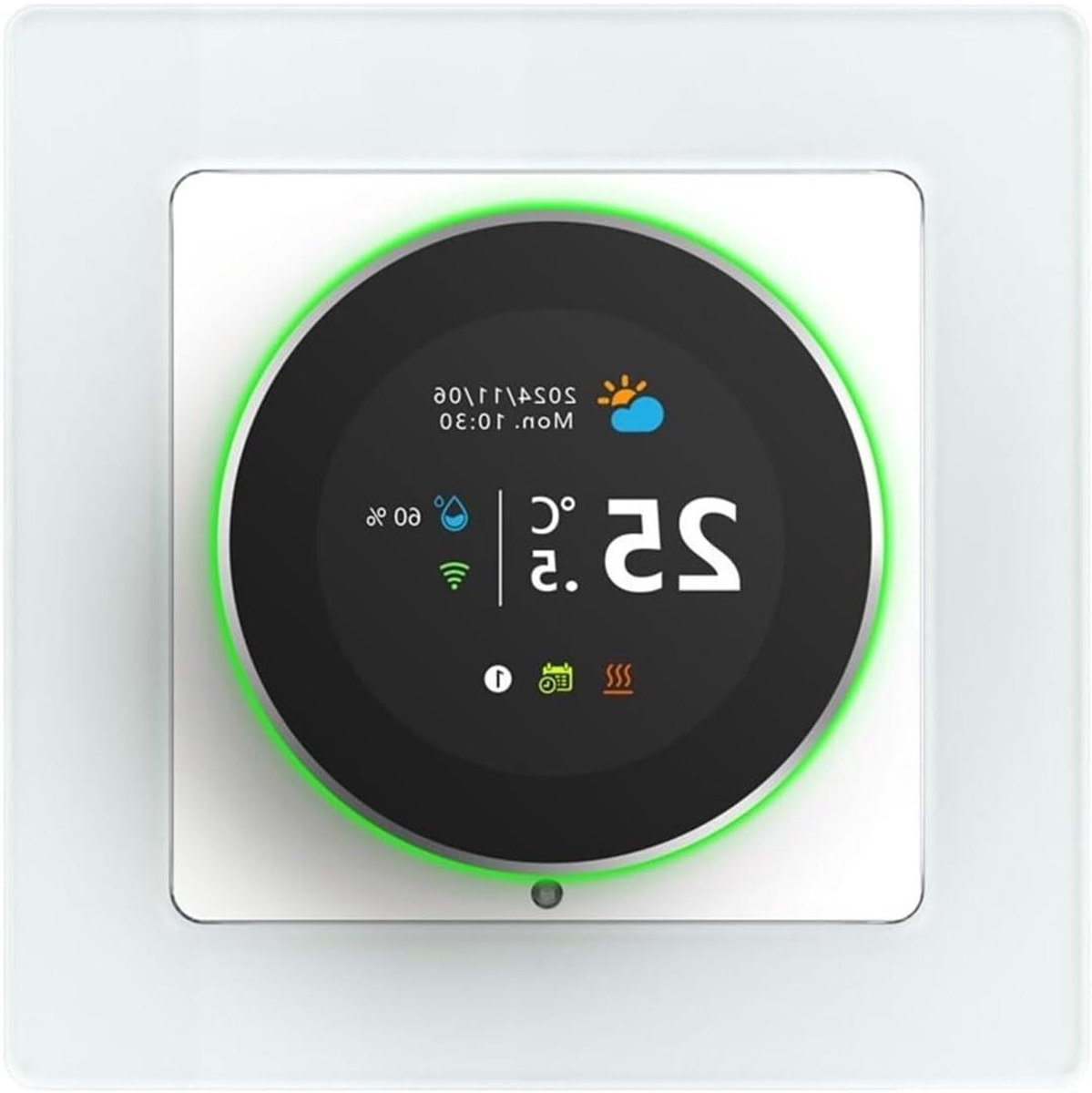 Slimme thermostaat - Temperatuurregelaar - Verwarming regelen - WiFi bediening - 720 Watt - Wit